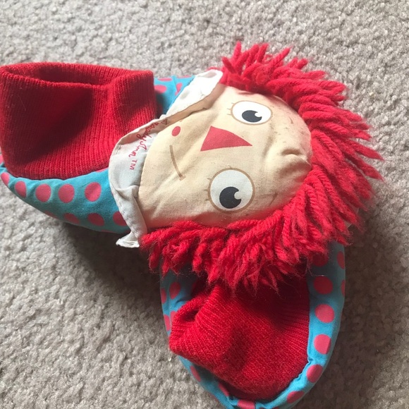 Rare Vintage 1980’s Raggedy Ann Slippers - Picture 5 of 6